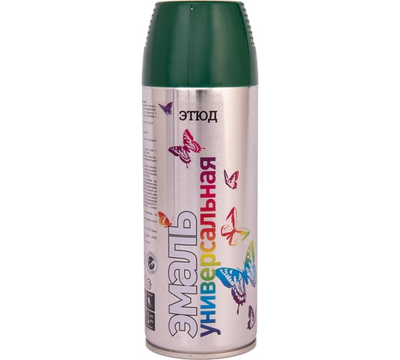 Изображение товара Аэрозольная краска Этюд RAL 6005 Темно-зеленый, 520 мл ET-RL6005