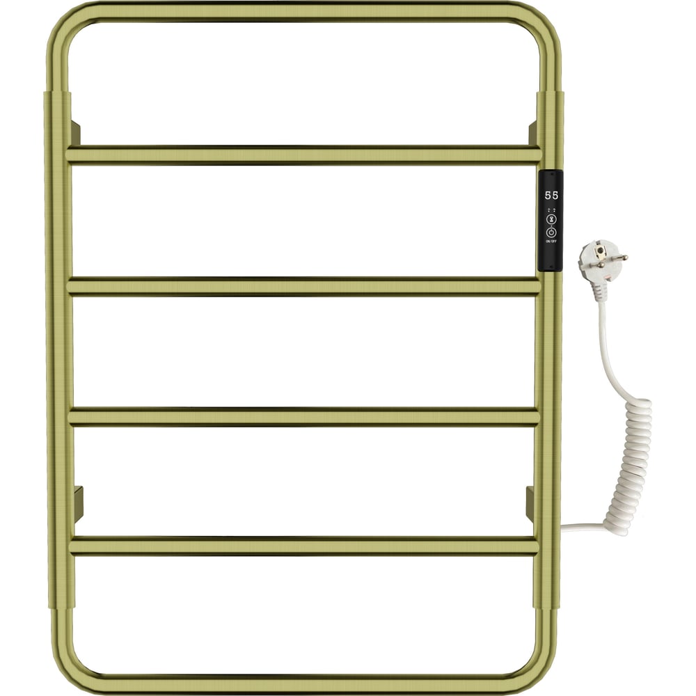 Изображение товара Электрический полотенцесушитель Wonzon Woghand брашировано золото WW-AL201-BG 70Вт