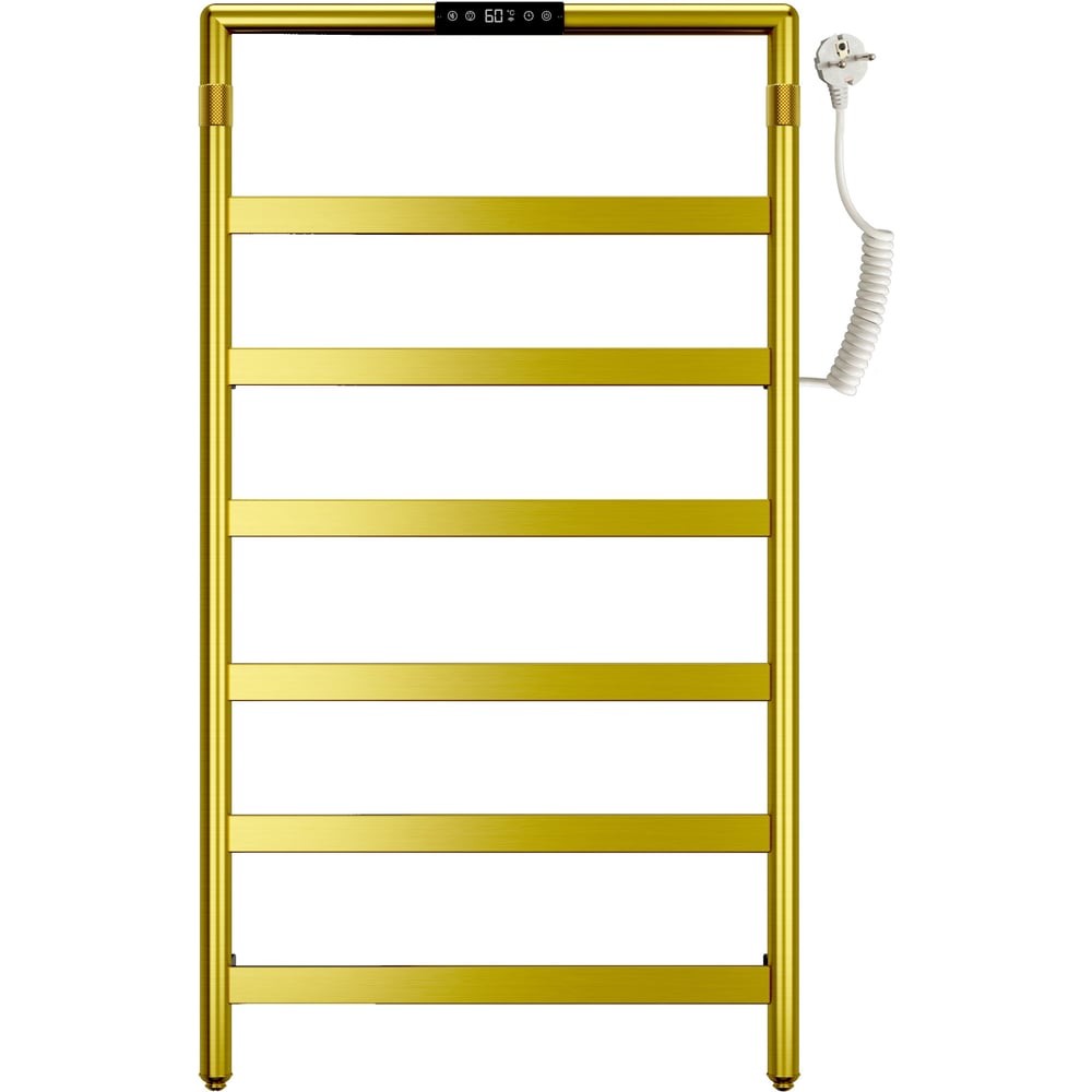 Изображение товара Электрический полотенцесушитель Wonzon Woghand брашированное золото WW-A6016-BG 110 Вт