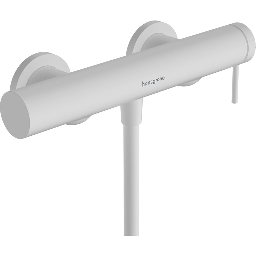 Однорычажный смеситель для душа Hansgrohe Tecturis S наружного монтажа, матовый белый 73622700