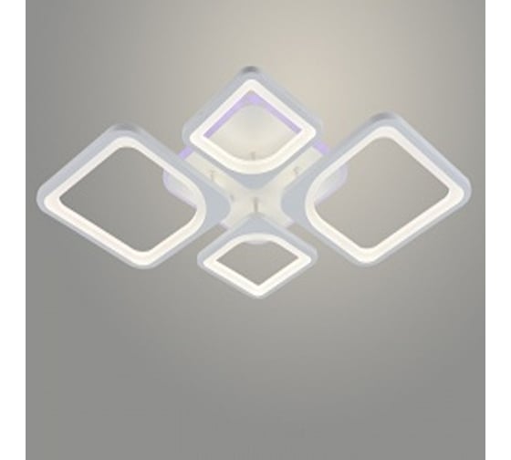 Изображение товара Люстра РОСТОК MX010005/2+2 PR WT белый 112W+8W LED RGB 3000-6500K d730 ПДУ(ИК) диммер, HN22 988027712