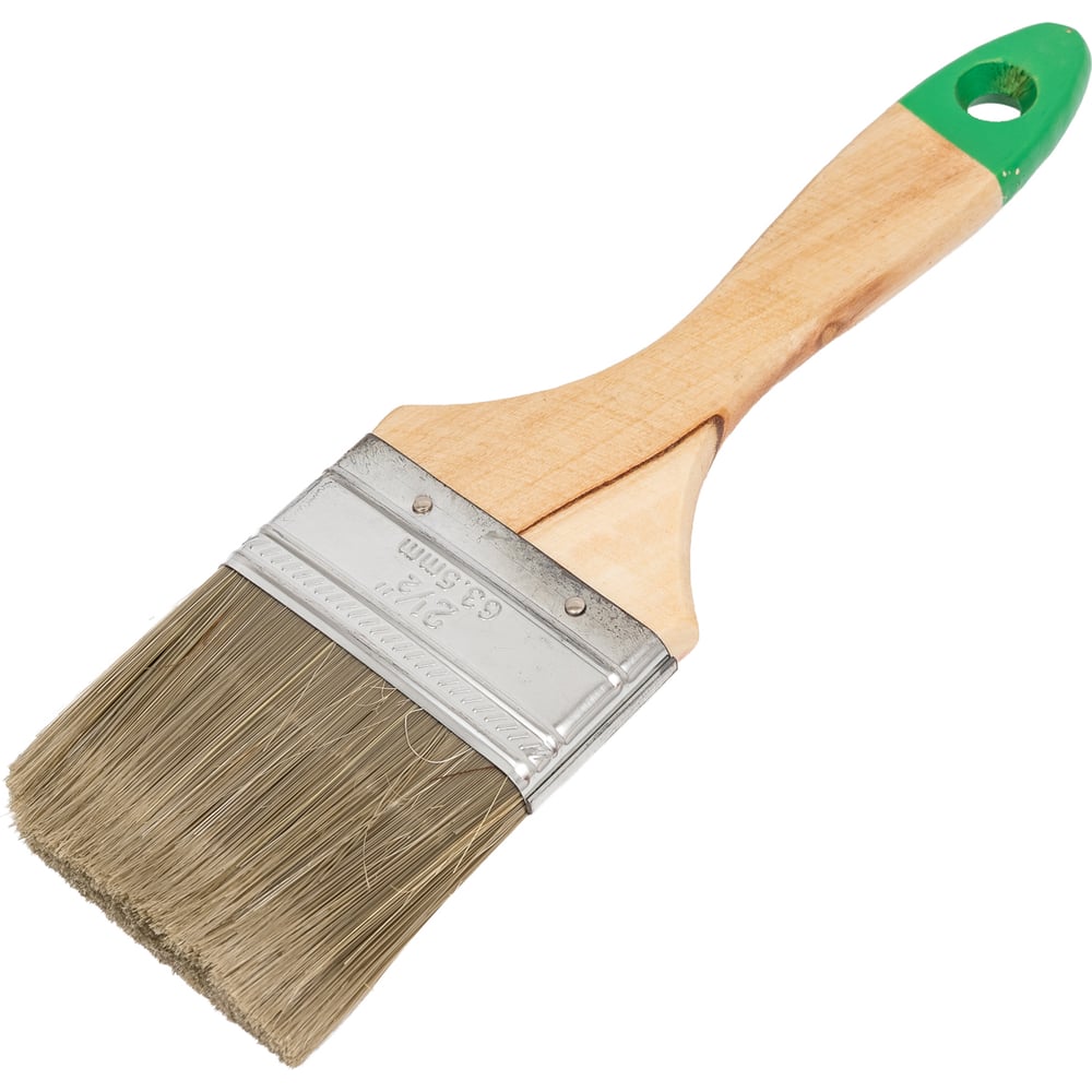 Изображение товара Кисть флейцевая ADMIRAL STARS Эко Плюс 63мм с деревянной ручкой