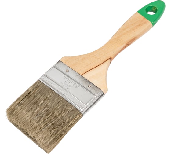 Изображение товара Кисть флейцевая ADMIRAL STARS Эко Плюс 63мм смеш.щетина 1,0см дерев. ручка 54398072