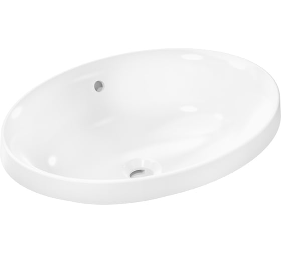 Изображение товара Раковина встраиваемая Hansgrohe Xuniva D 550x400, с переливом, белый 60156450