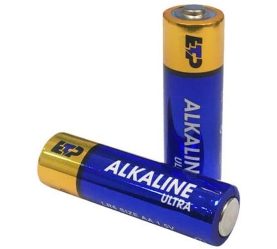 Изображение товара Алкалиновая батарейка ЕТР АА/LR6 1,5 V, спайка 4 шт ETP 104002