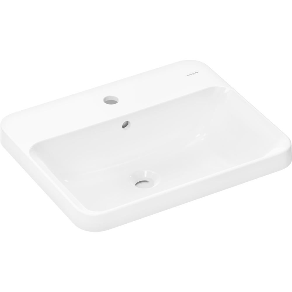 Изображение товара Раковина встраиваемая Hansgrohe Xuniva Q 550x450 белая с переливом