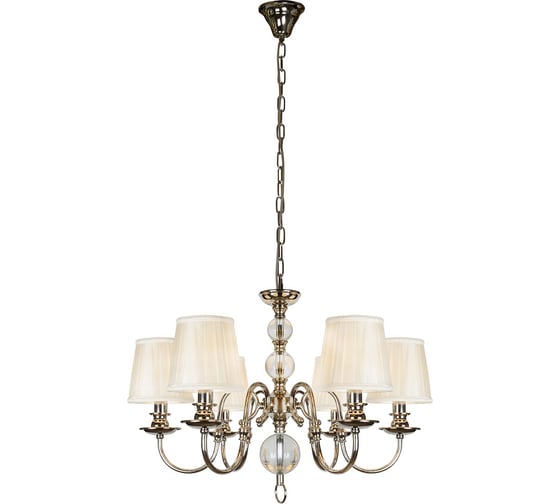 Изображение товара Подвесной светильник iLAMP Armonia никель+бежевый P2510-6 nic