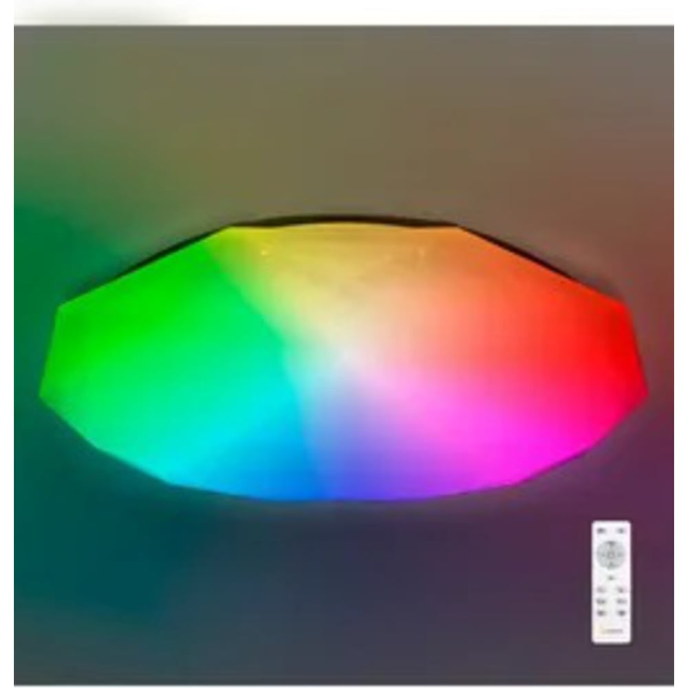 Изображение товара Светодиодный потолочный RGB светильник RSV 48W пультом управление