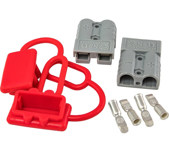 Изображение товара Силовые клеммы AURA (Quick Disconnect), 8AWG/8мм2, серые, 2 шт. BTP-QD8G