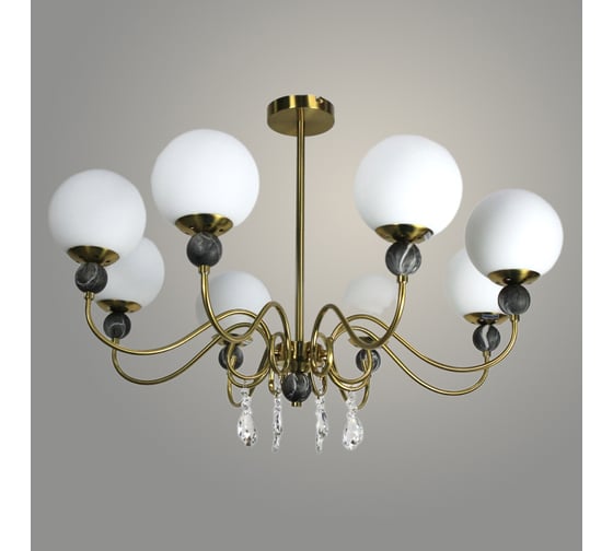 Изображение товара Люстра РОСТОК 1043/8A GAB латунь 8x40W E27 d880 h550, SHGN23 988367245