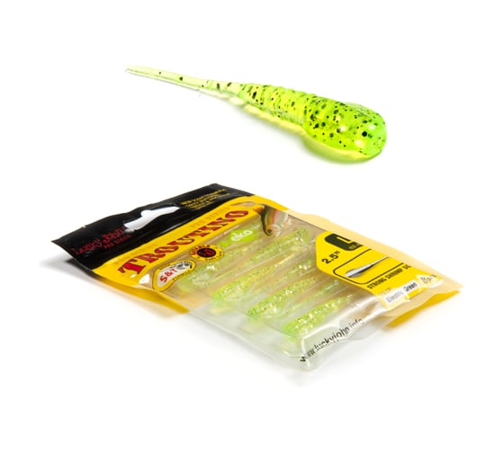 Изображение товара Съедобные искусственные твистеры LUCKY JOHN LJ Pro Series TROUTINO 2.5in, цвет 037, 8шт. 140126-037
