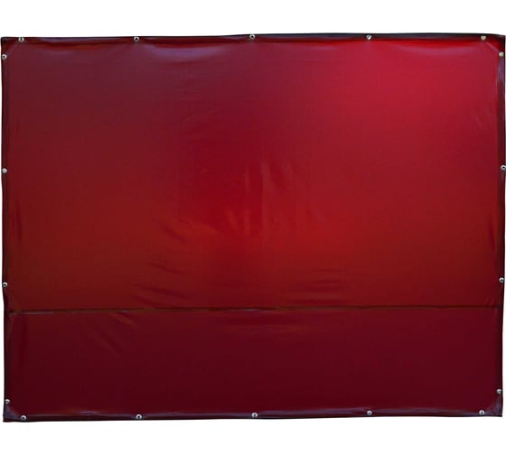 Изображение товара Штора защитная МИТЕК 2.44х1.88, пленка ПВХ 0.4, красная 23-00007209