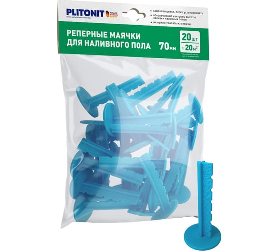 Изображение товара Маяки реперные самоклеящиеся PLITONIT (20 шт) Н010980