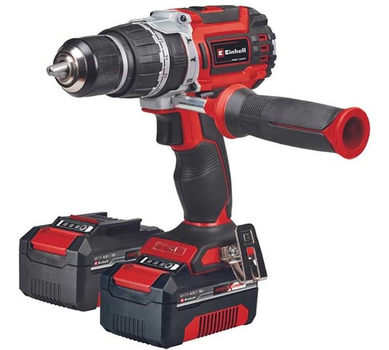 Изображение товара Аккумуляторная ударная дрель Einhell PXC TP-CD 18/60 Li-i BL, 18В, 60 Нм, 13 мм, 2x4.0 Ач, кейс E-Case S-F 4514208