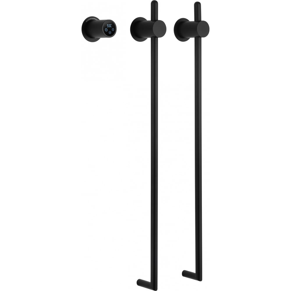 Изображение товара Встраиваемый электрический полотенцесушитель Wonzon & Woghand WW-AL3621-MB черный матовый