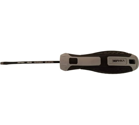 Изображение товара Отвертка шлицевая Эврика SL3.5х75мм O3мм магнитная, с держателем HRC 59 ER-23575SL 903126