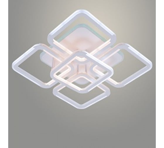 Изображение товара Люстра РОСТОК LI09821B/4+1 PR WT белый 130W+10W LED RGB 3000-6500K d485 ПДУ(ИК) диммер, HN23 988371589