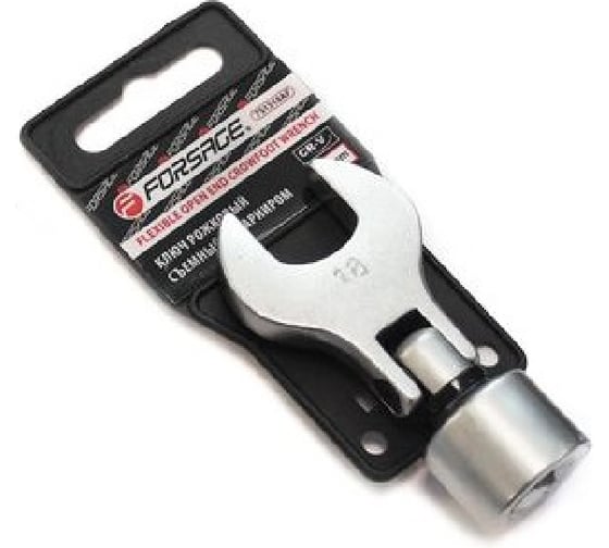 Изображение товара Ключ рожковый Forsage съемный с шарниром 10мм 3/8, на пластиковом держателе F-751310AF(28672)