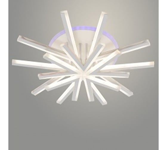 Изображение товара Люстра РОСТОК LI09824C/5+5A PR WT белый 130W+8W LED RGB 3000K-6000K d585 ПДУ(ИК) диммер, HN24 988383297