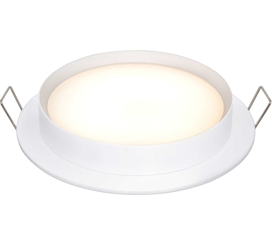 Изображение товара Светильник встраиваемый truEnergy с матовым рассеивателем, под лампу GX53, D105мм, IP20, круг, белый/алюминий 21260