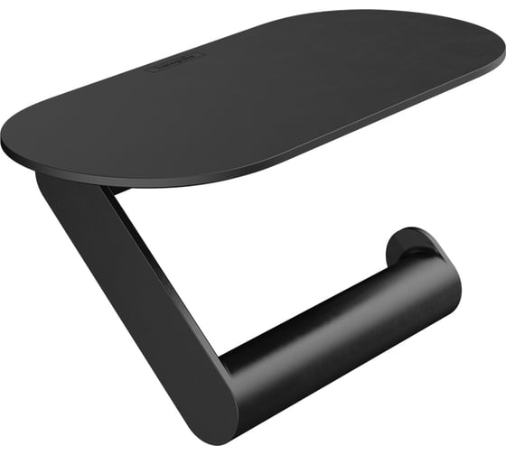 Изображение товара Держатель для туалетной бумаги с полкой Hansgrohe WallStoris матовый черный 27928670