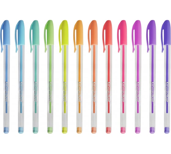 Изображение товара Набор гелевых ручек SILWERHOF Монстрики Pastel диаметр 1 мм блистер 12 шт, 12 цветов 1831286