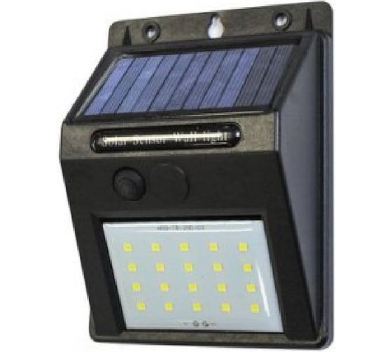 Изображение товара Светильник светодиодный настенный WMC TOOLS на солнечной батарее, комплект 10 шт, 20 светодиодов SMD, WMC-WL6001/к-т 10шт/(62109)