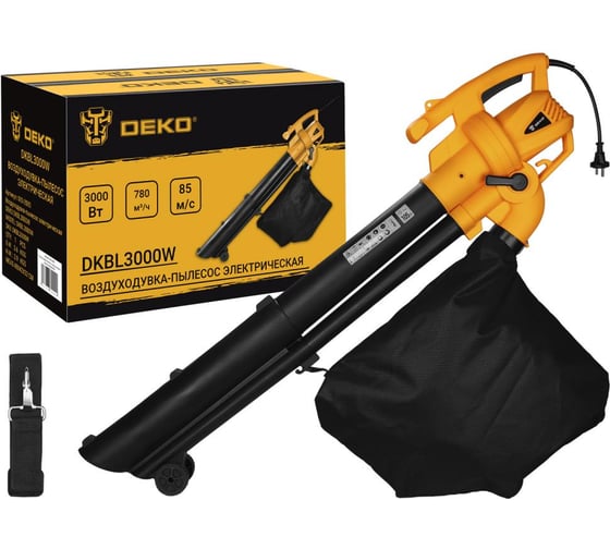 Изображение товара Воздуходувка-пылесос электрическая DEKO DKBL3000W 083-2005
