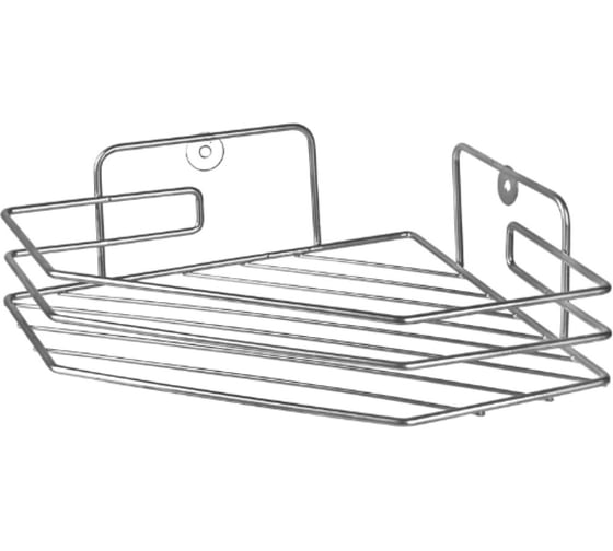Изображение товара Полка в ванную EUROHOUSE 1 секционная, угловая 20,5х20,5х6,5 см, хром 14321