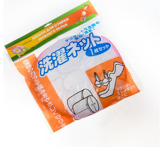 Изображение товара Мешок для стирки нижнего белья EUROHOUSE 16х16 см., белый 13350