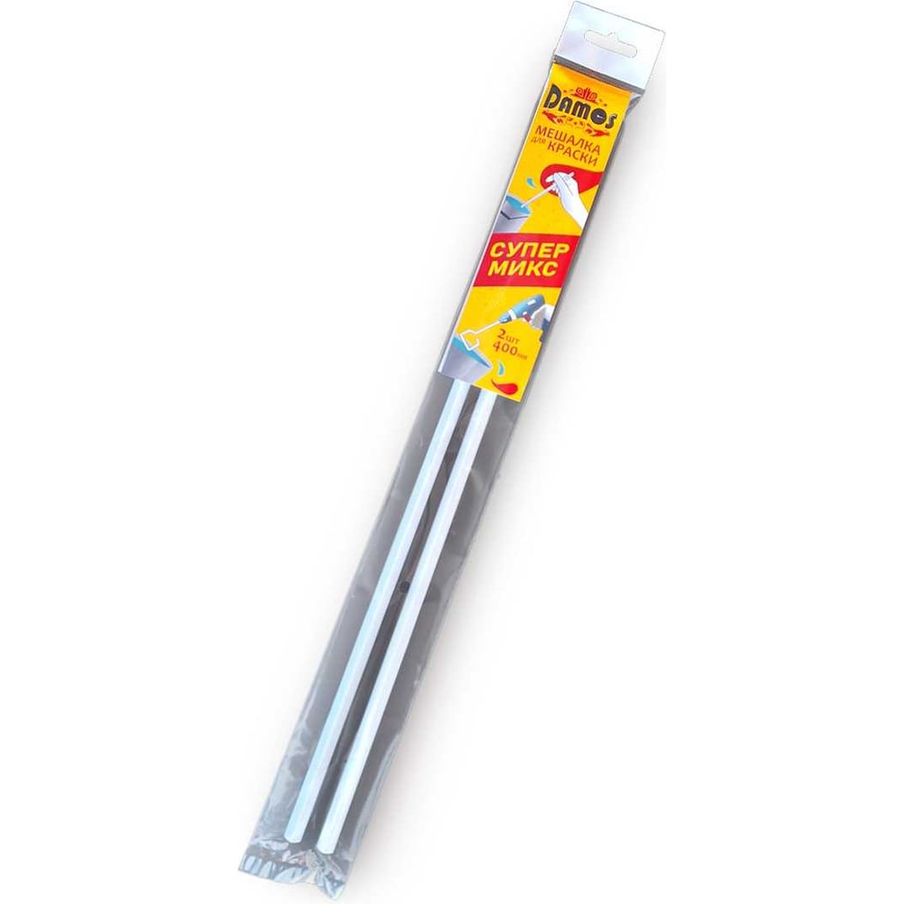 Изображение товара Мешалка для краски Damos L400 2 шт Полупрофессиональная из ПВХ