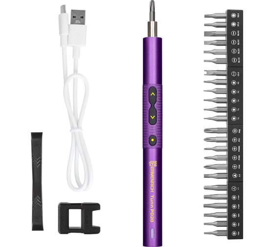 Изображение товара Отвертка для точных работ Ermenrich (Эрменрих) Tunn PD20, фиолетовый 84545