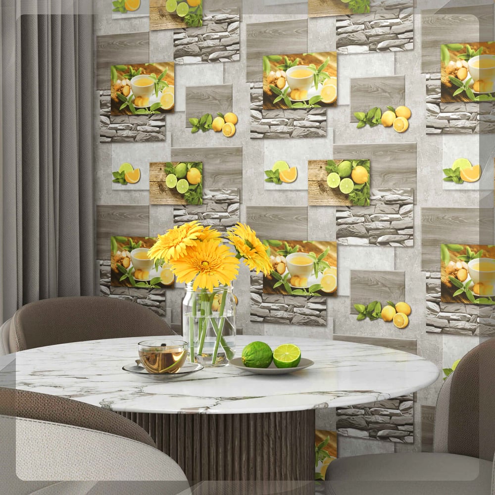 Изображение товара Бумажные обои FOX Лайм моющиеся 12453 (м)