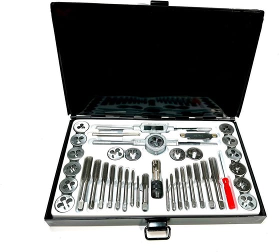 Изображение товара Набор метчиков и плашек МАНКОР М3-М12 (40 предм) М3.М12.40