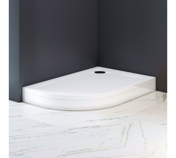 Изображение товара Поддон для душевого ограждения AM.PM Like 120 правосторонний, 120x80, белый акрил W83T-302R120W