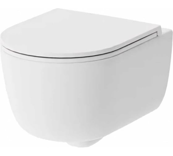 Изображение товара Подвесной унитаз Damixa Sirius безободковый, с сиденьем микролифт DX86C1700SC