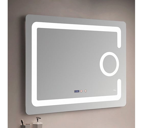 Изображение товара Зеркало с LED-подсветкой MELANA 8060 подогрев часы, косметическое зеркало MLN-LED091