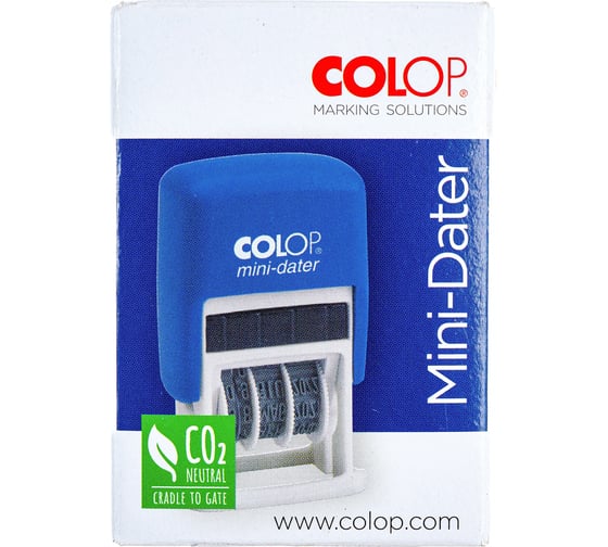 Изображение товара Автоматический пластиковый датер Colop мини высота шрифта 3,8 мм S 120 00-00001030