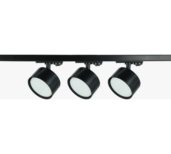 Изображение товара Трековый светильник однофазный TR71SET3GX53BK набор из 3х шт. под лампу GX53, шинопровод 80 см. ЭРА Б0063931