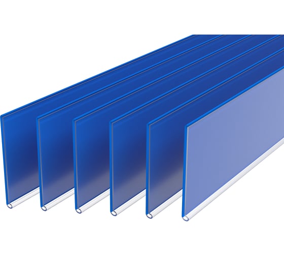 Изображение товара Самоклеющийся ценникодержатель ПК МАГС DBR39 1000 мм синий 10 шт в упаковке ПОС04-00074