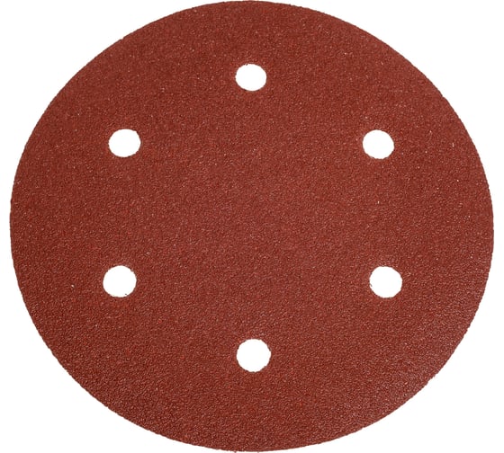 Изображение товара Круг шлифовальный на липучке PATRIOT 225 мм, 6 отверстий, Р60, 10 шт 820010132