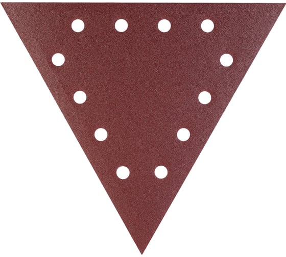 Изображение товара Треугольник шлифовальный на липучке PATRIOT 285 мм, 12 отверстий, Р80, 10 шт 820010313