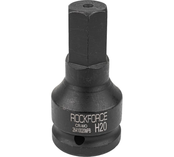Изображение товара Головка-бита 6-гранная Rockforce ударная, 20мм, 3/4"DR RF-26410020MPB(57155)