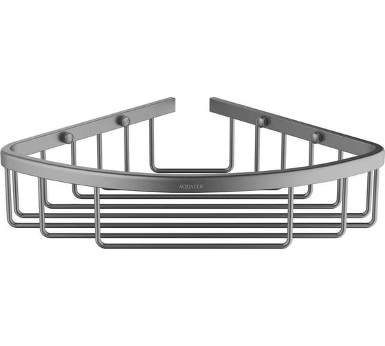 Изображение товара Угловая полка Aquatek AQ4906BGM, шлиф. черный хром 00000139780