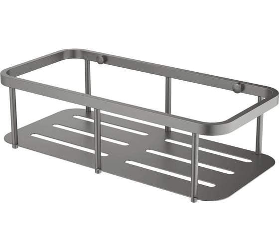 Изображение товара Полка для душа Aquatek AQ4936BGM, шлиф. черный хром 00000139782