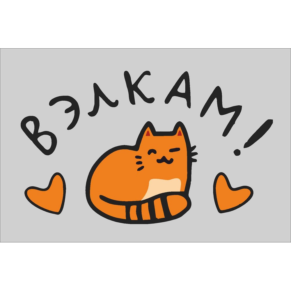 Изображение товара Коврик придверный Dekorelle LAPSHA 183 40x60 см влаговпитывающий абстракция