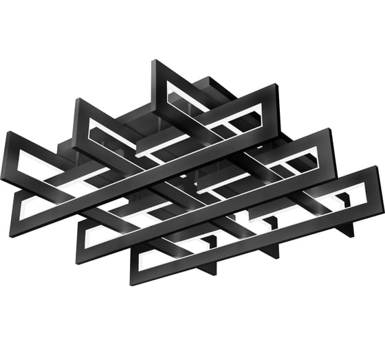 Изображение товара Потолочный светильник iLEDEX Stalker черный 9082-800*800-X 192W BK