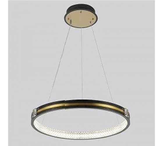 Изображение товара Люстра РОСТОК MD77084/1/600A BK+MATT FGD черный/золото 92W 3000K+6000K+4000K LED d600 ПДУ диммер, OLY22 988013287