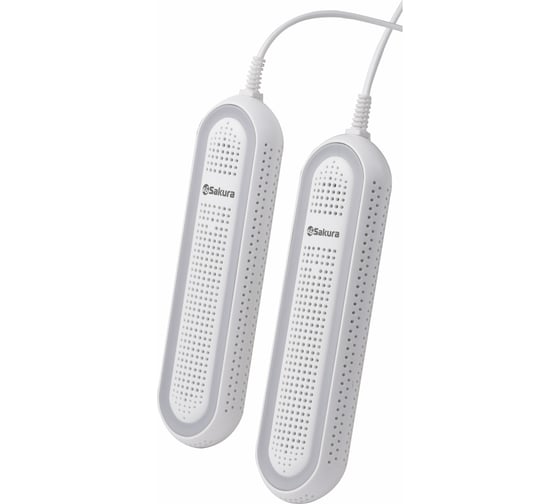 Изображение товара Сушилка для обуви Sakura SA-8162WG размер 18,7*5,5*2,5 см нагрев до 60С шнур 1,2м УТ000002390