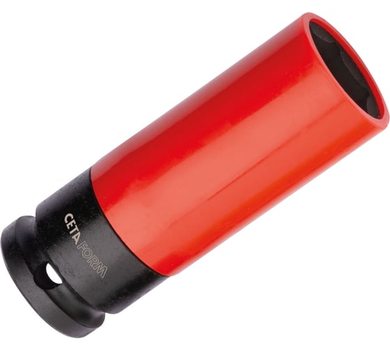 Изображение товара Головка торцевая ударная глубокая шестигранная Ceta Form 21 мм, 1/2DR, покрыта пластиком C64W-H21